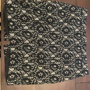 Express Black Lace Skirt